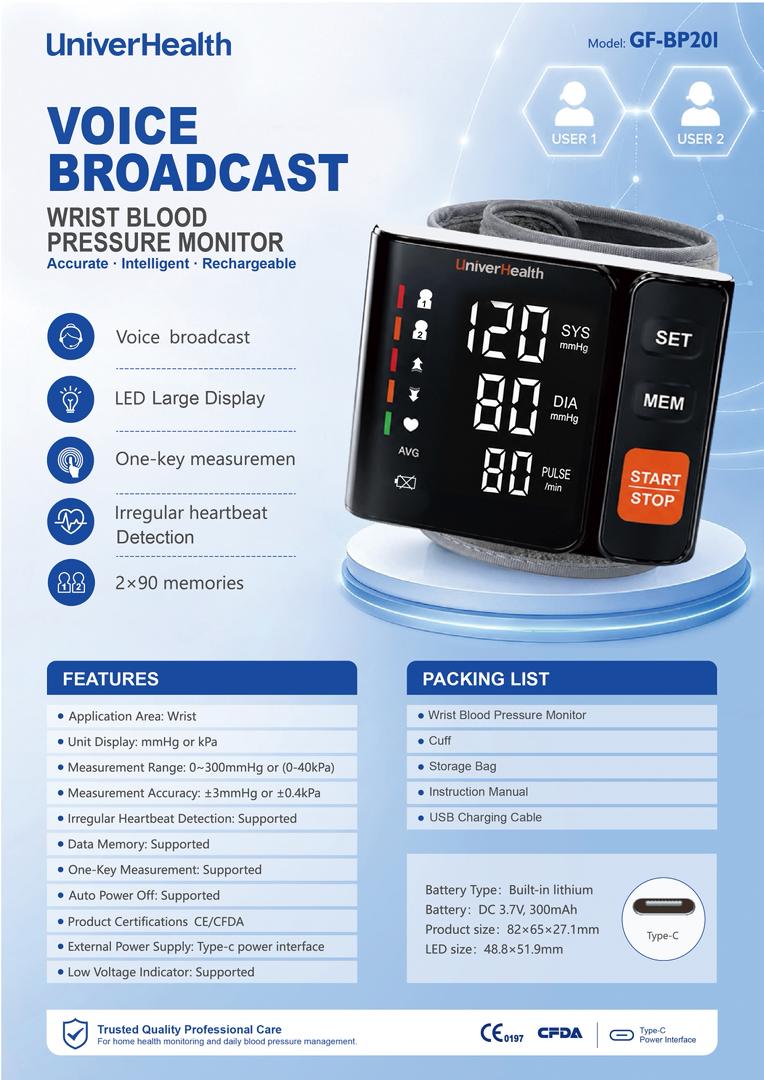 Wrist Blodd Pressure Monitor